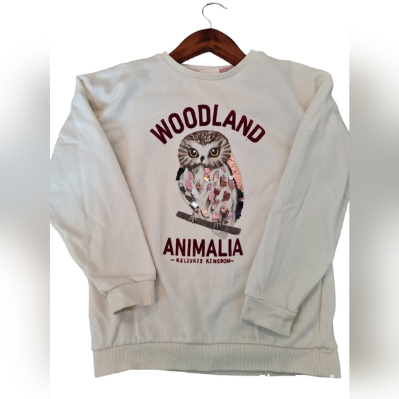 H&M Kulzuki Animal Kingdom Owl Crewneck for Girl - Picture 3 of 5